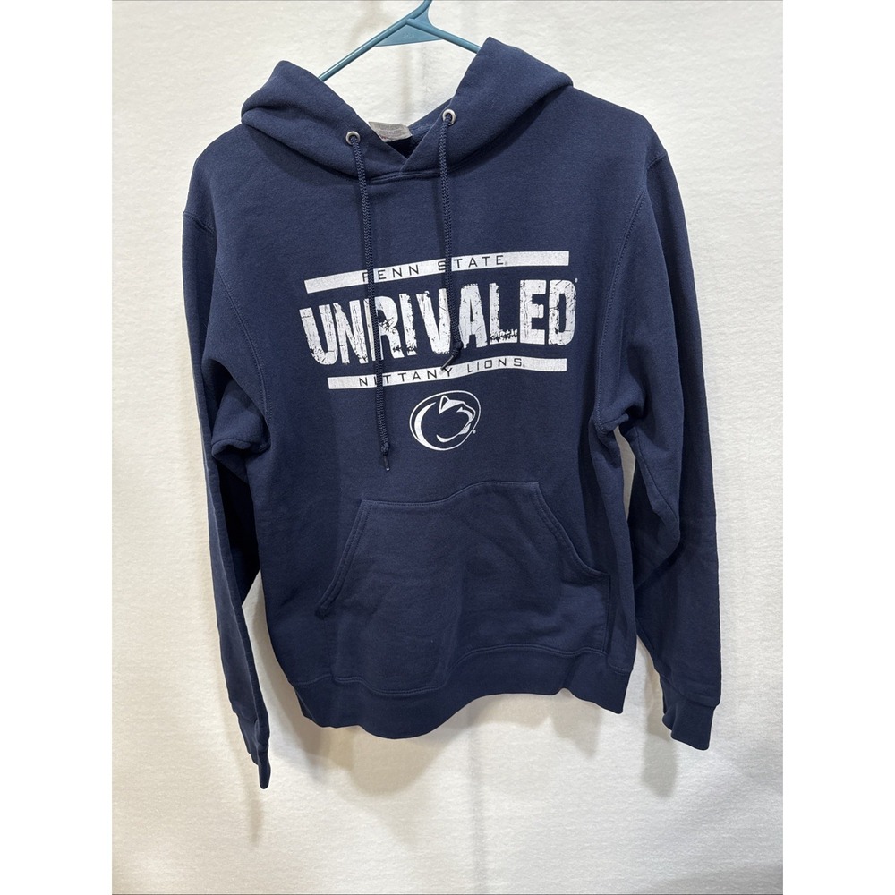 Jerzees Penn State Nittany Lions Unrivaled Navy Blue Hoodie Sweatshirt Small